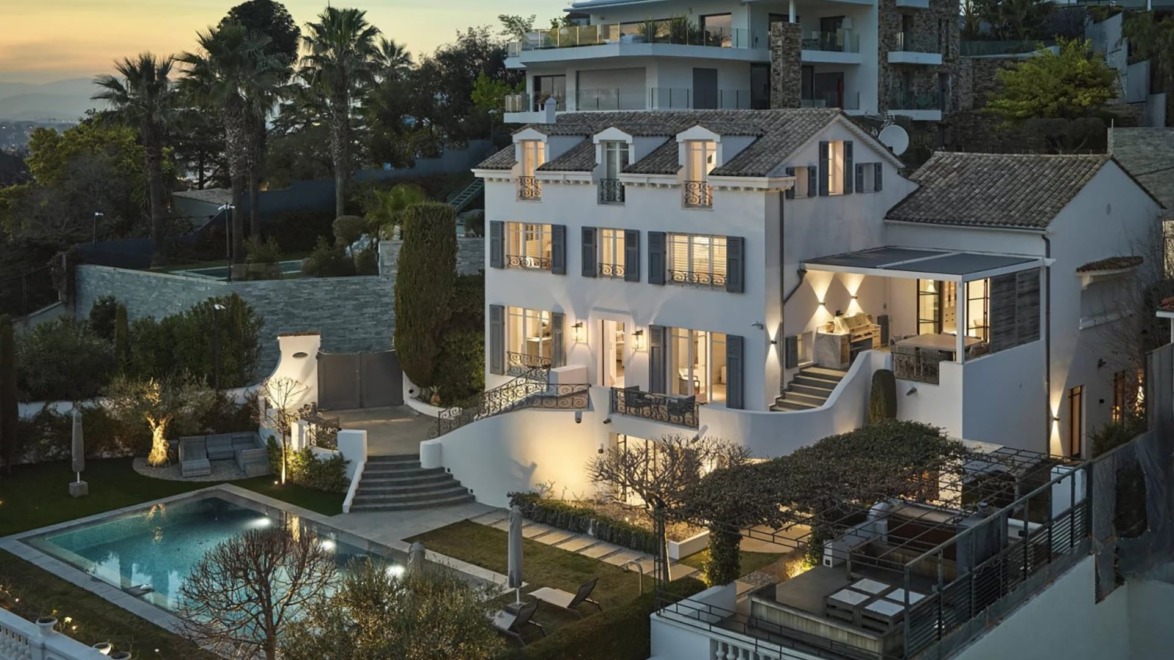 Vacation home in Cannes, France that once belonged to Estée Lauder.