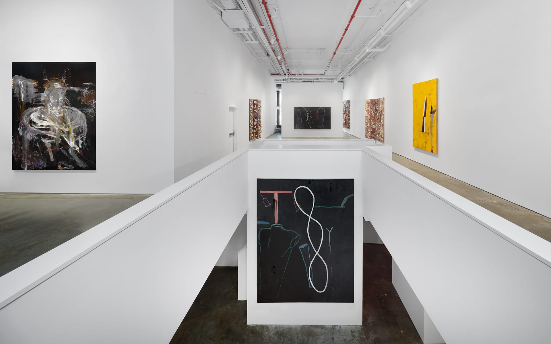 Installation view, "Julian Schnabel: Paintings from 1978-1987", Vito Schnabel Gallery, 19th Street, New York.