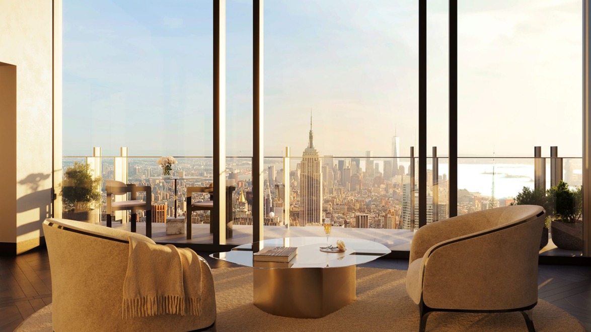 Quadplex 80 penthouse at 111 West 57th Street.