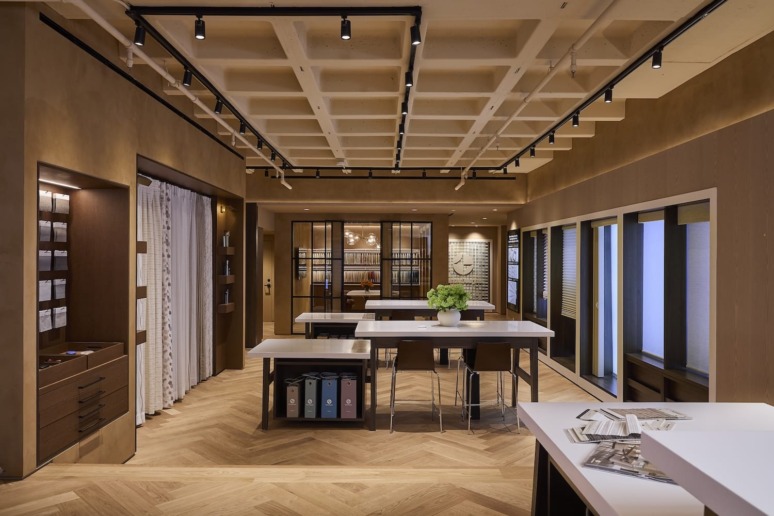The new Hunter Douglas showroom at the Decoration & Design Building.