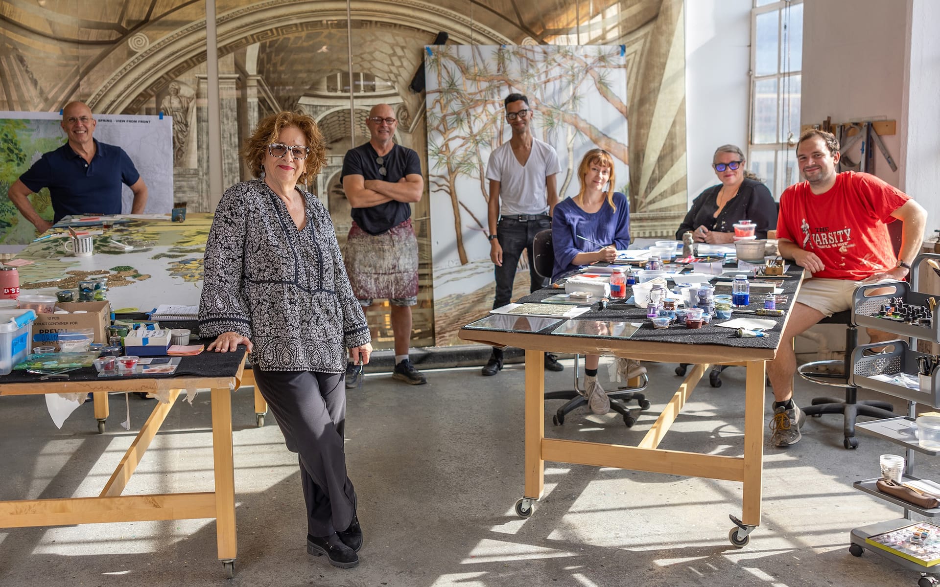 Miriam Ellner and her team at her New York City studio.