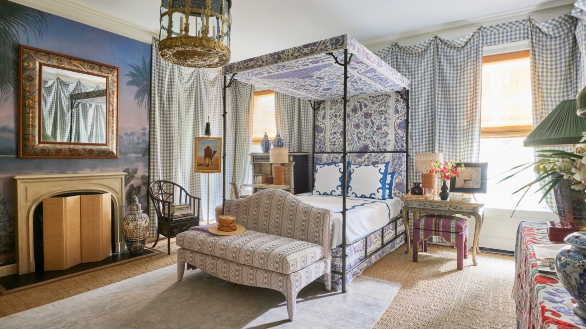 Bedroom by Charlotte Moss at the 2019 Kips Bay Decorator Show House New York.