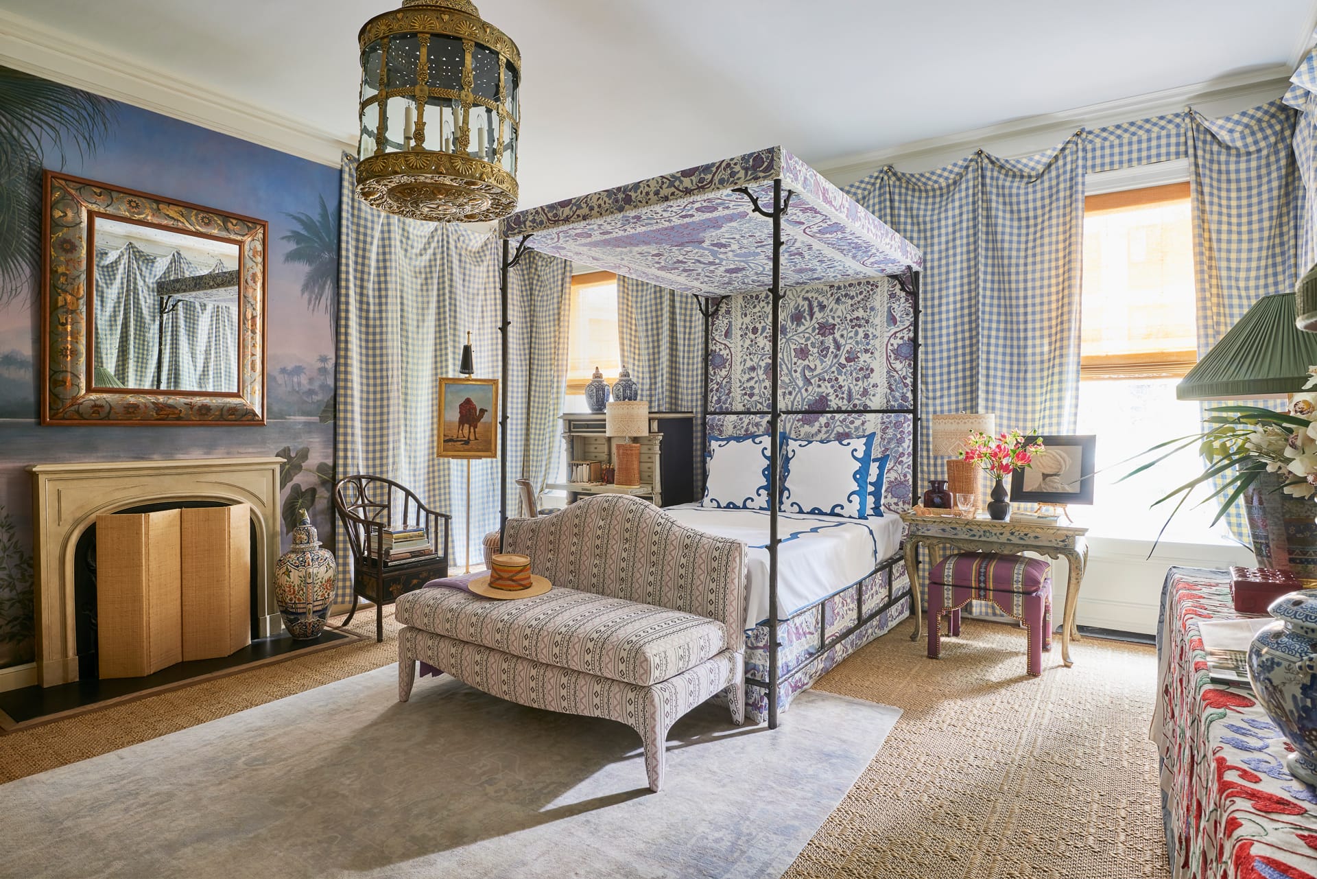 Bedroom by Charlotte Moss at the 2019 Kips Bay Decorator Show House New York.