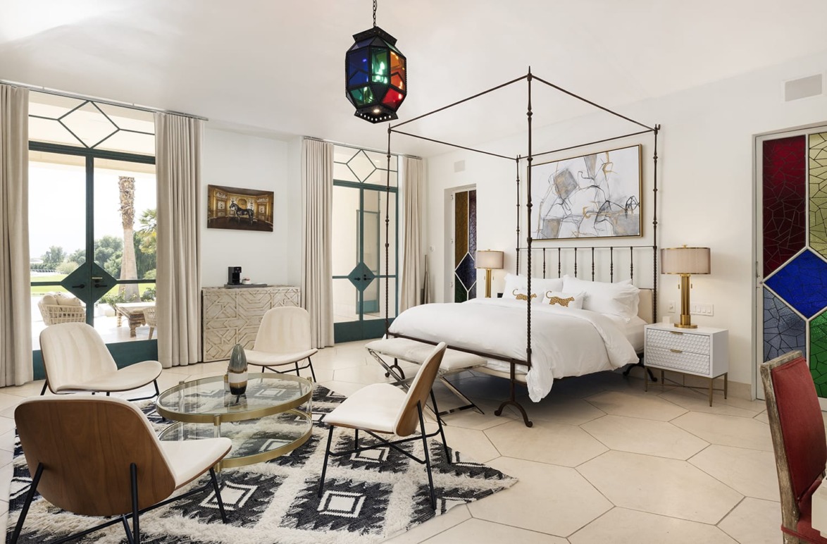 Merv Griffin estate bedroom.