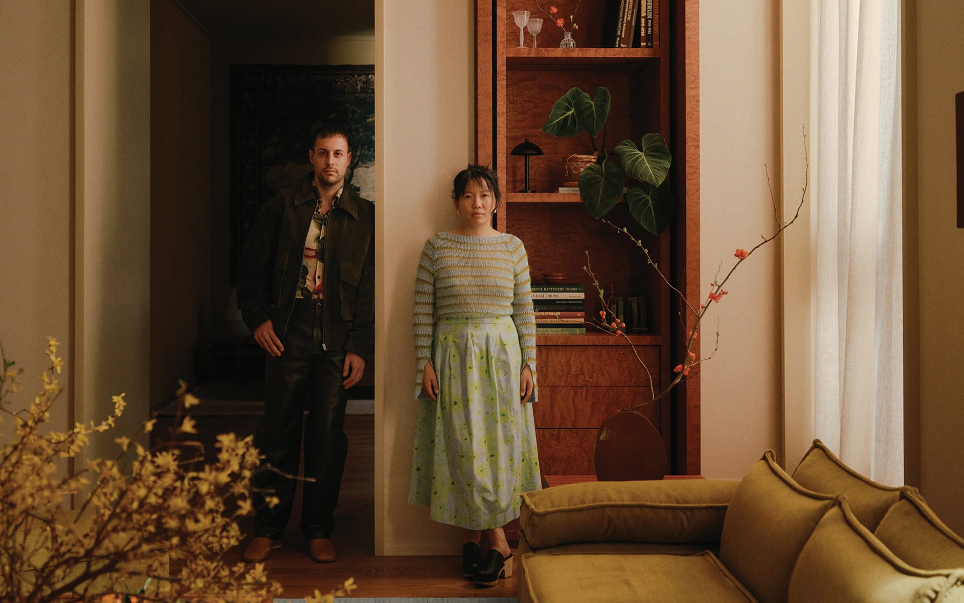 In Common With cofounders Nick Ozemba and Felicia Hung in their Tribeca concept store, Quarters.
