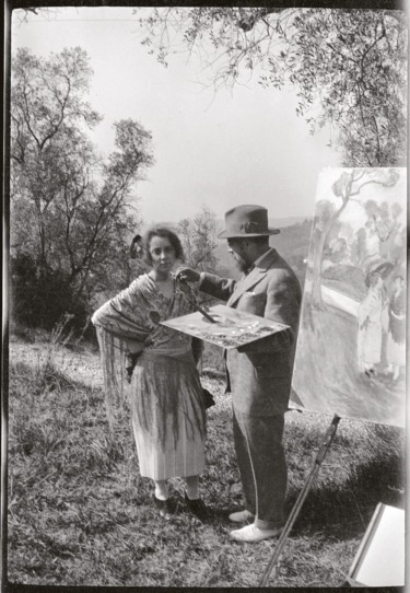 Séance de pose à Nice pour le tableau (1921).