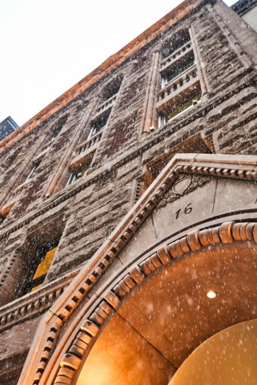 Exterior of The Twenty Two New York, which is located in a renovated brownstone once belonging to philanthropist Margaret Louisa Vanderbilt.