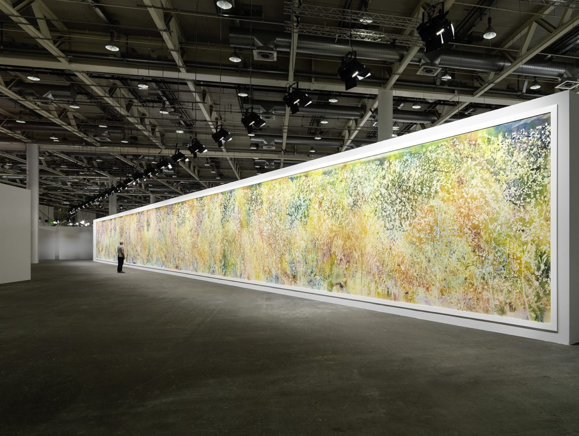 Sam Falls, Spring to Fall, (2023-24) at Art Basel.