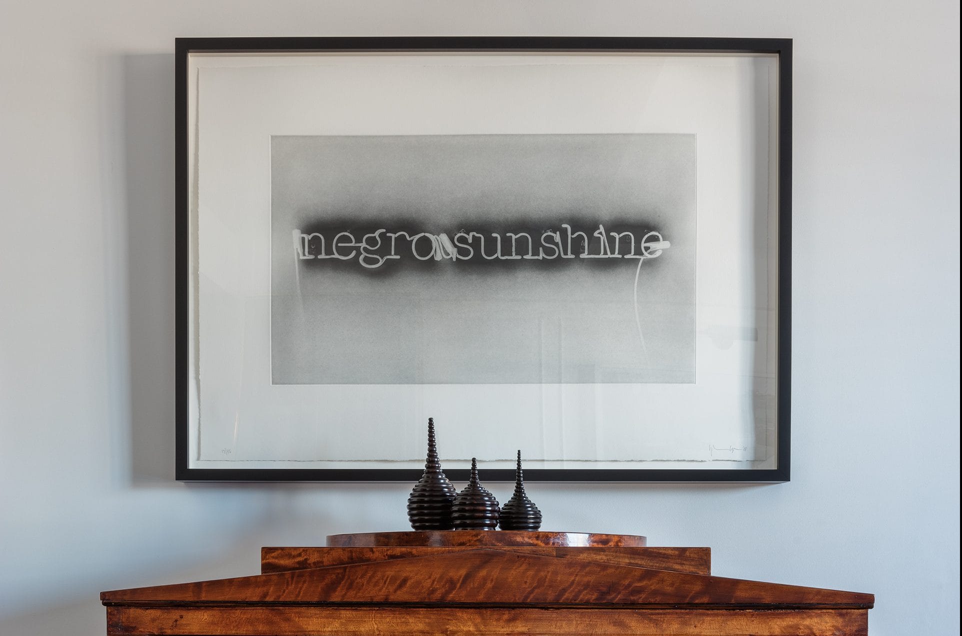 Glenn Ligon's 2007 work Warm Broad Glow.