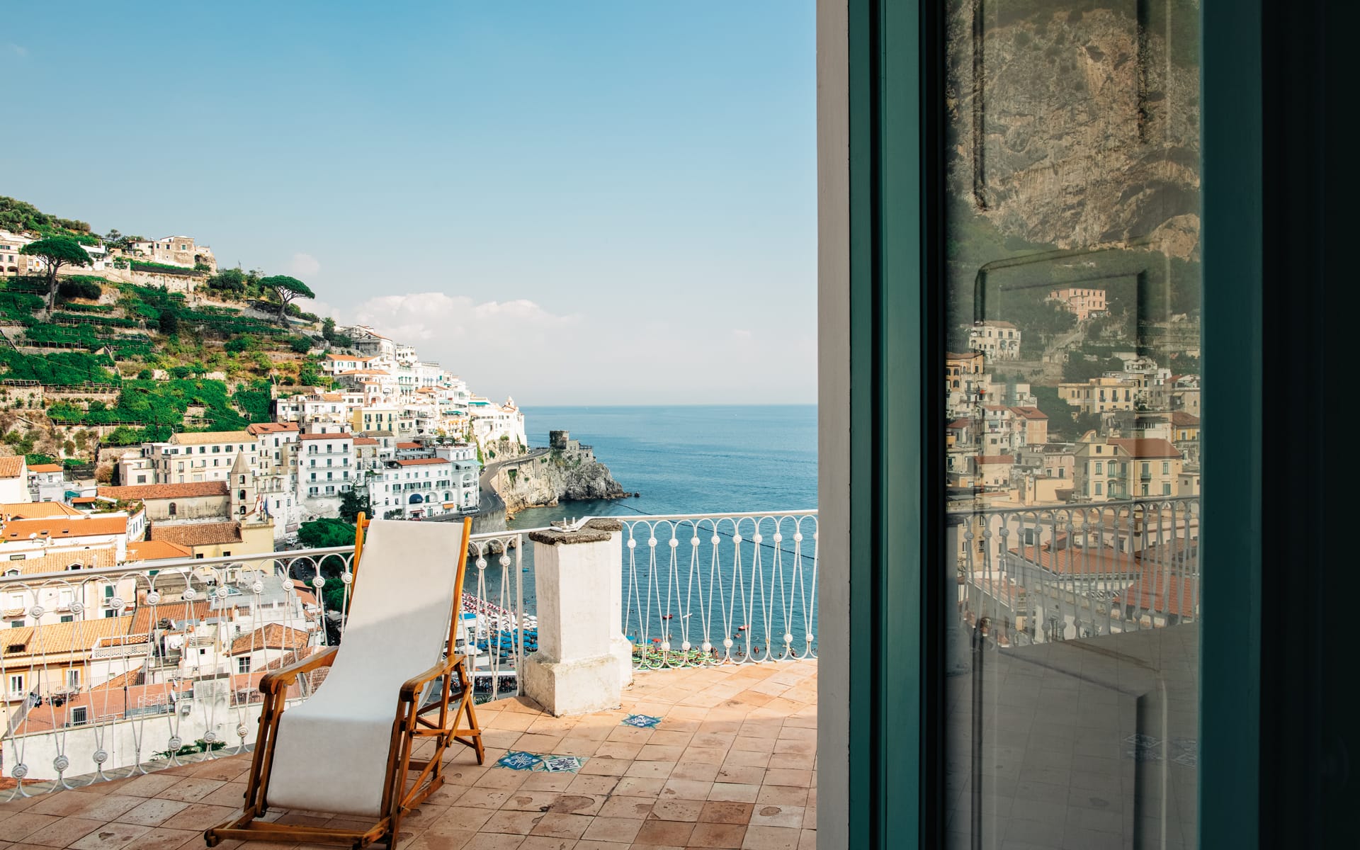 Alba Primiceri Clemente’s house on the Amalfi Coast.