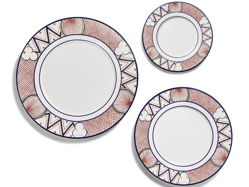 Tiffany Batik dessert plate, bread plate, dinner plate