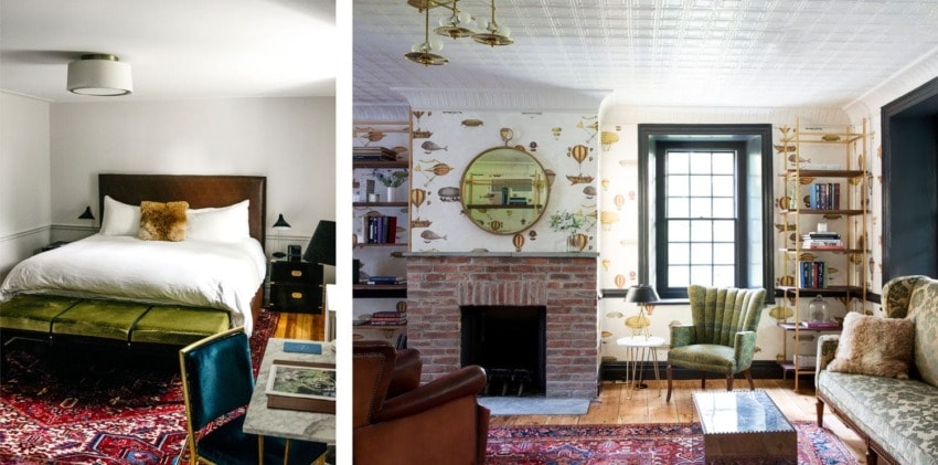 Hasbrouck House features jewel-toned interiors and whimsical charms throughout the 18th-century mansion it occupies.