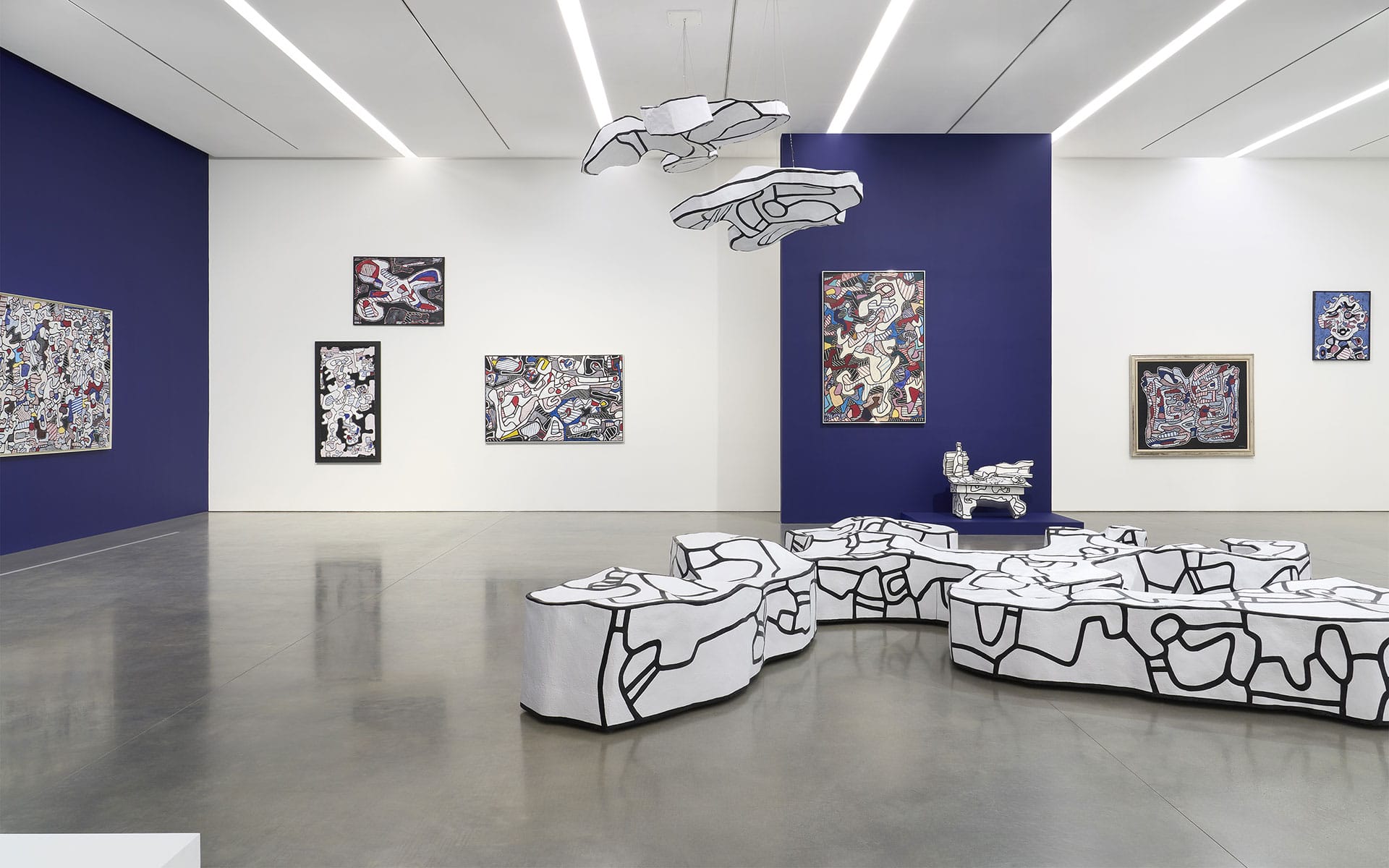 Installation view, "Jean Dubuffet: The Hourloupe Cycle" at Pace, New York. Courtesy Pace.