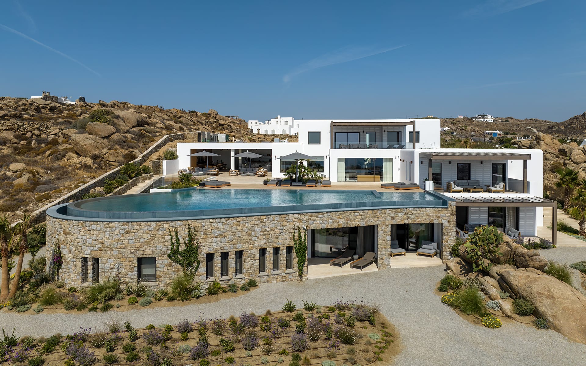 Sofia Bithara, co-founder of Greek women’s fashion chain BSB, recently listed her newly built Mykonos villa for $28 million