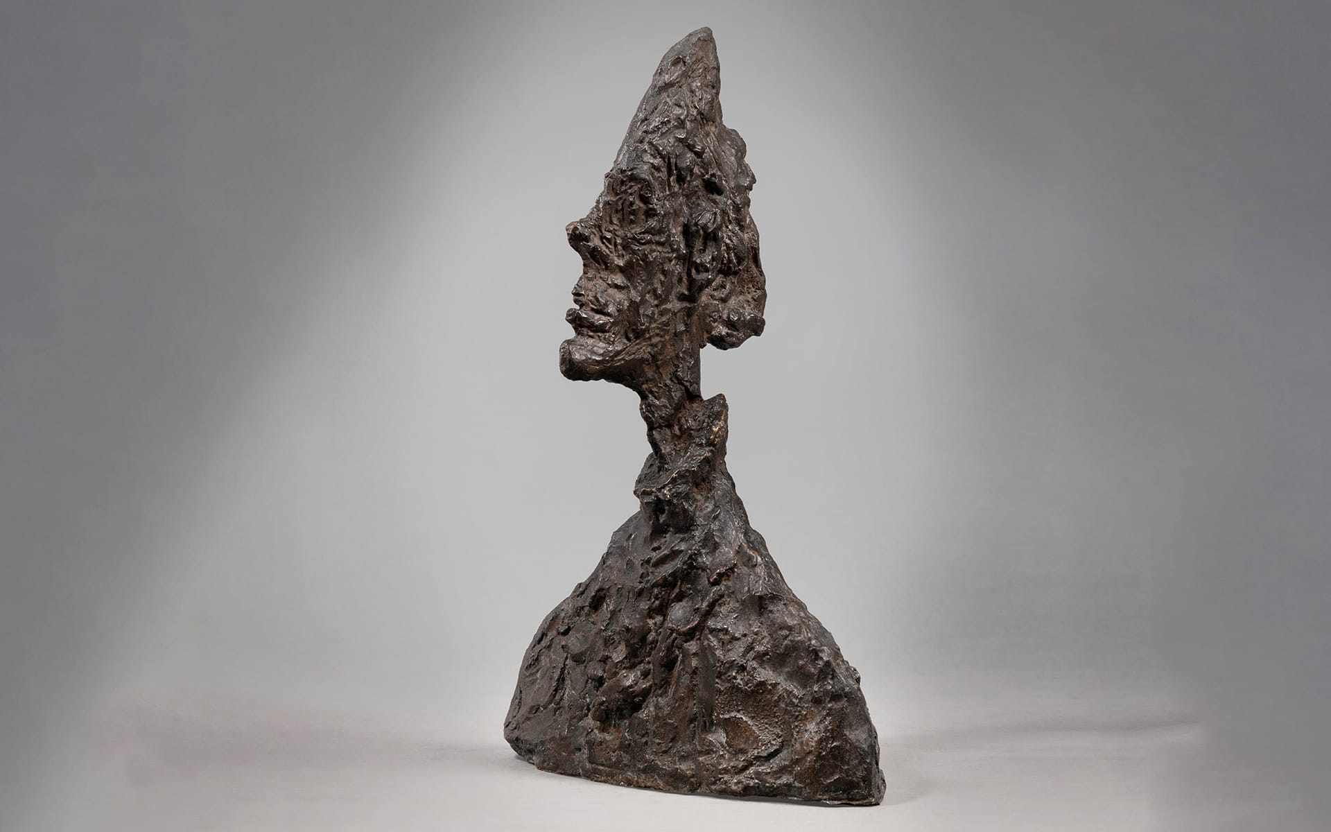 Alberto Giacometti, Buste (Tête tranchante) (Diego). Conceived in 1953 and cast by 1954.