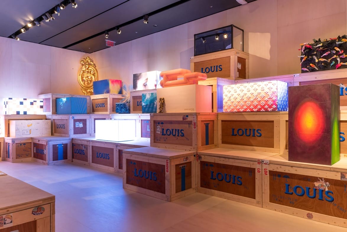 OMA's sculptures enrich Louis Vuitton's new temporary store