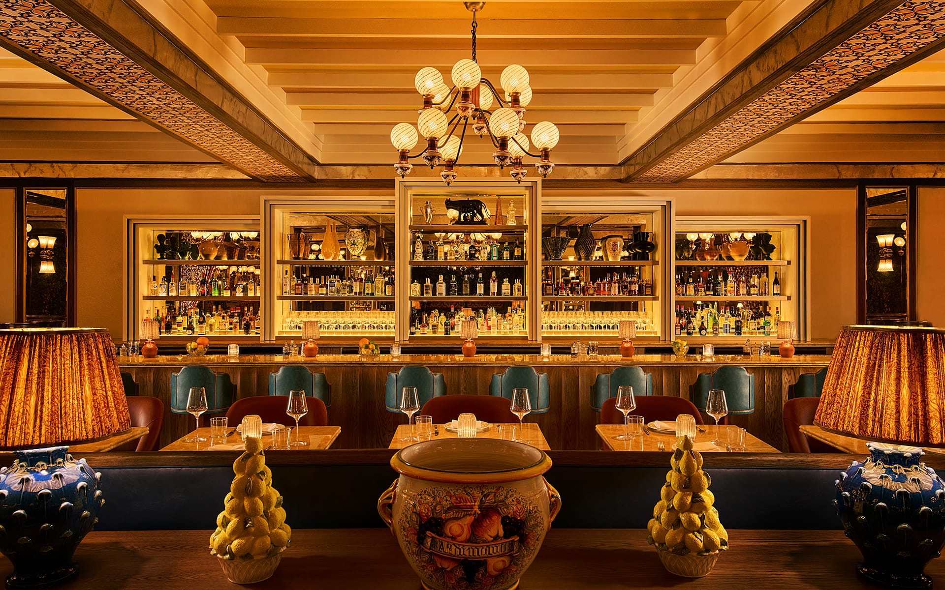 Bar at Mother Wolf Miami.