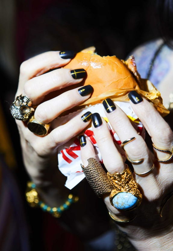 Burger Delight from photographer Melanie Dunea's "Don't Play with Your Food LA" series.