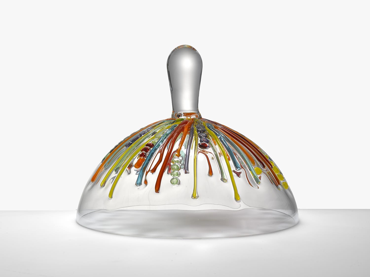 The Campana Brothers's Candy collection for Lasvit includes this glass cheese lid.