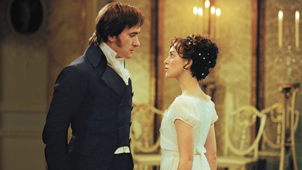 Matthew Macfadyen and Keira Knightly in 2005's Pride and Prejudice.