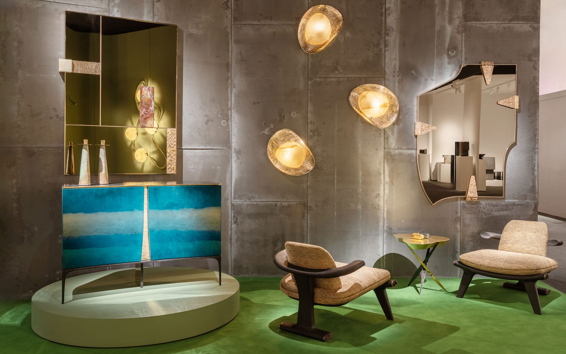 Achille Salvagni's booth at PAD Paris.