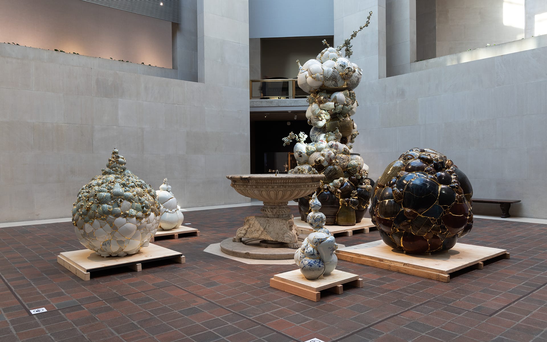 Installation view of "Monstrous Beauty: A Feminist Revision of Chinoiserie," on view March 25–August 17, 2025 at The Metropolitan Museum of Art.