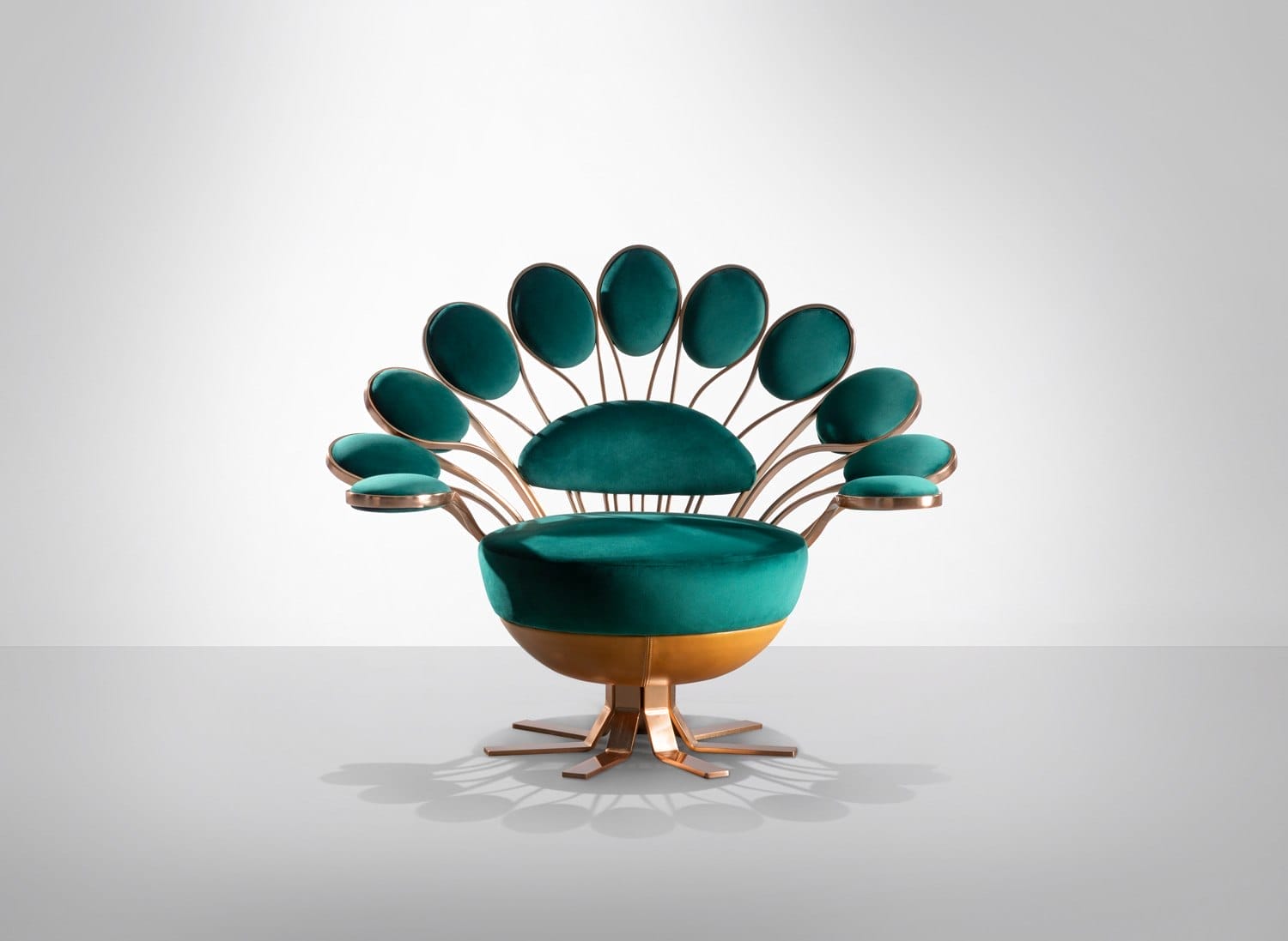 Designer Marc Ange Unveils Dazzling Peacock-Inspired Chairs in
