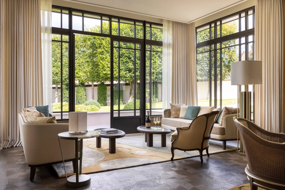All of the rugs in the new space crafted by Elliott Barnes were made in collaboration with Lelièvre.