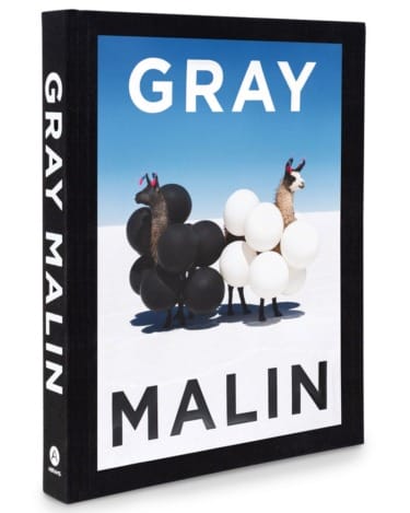 Gray Malin book cover featuring llamas with balloons in a desert landscape.