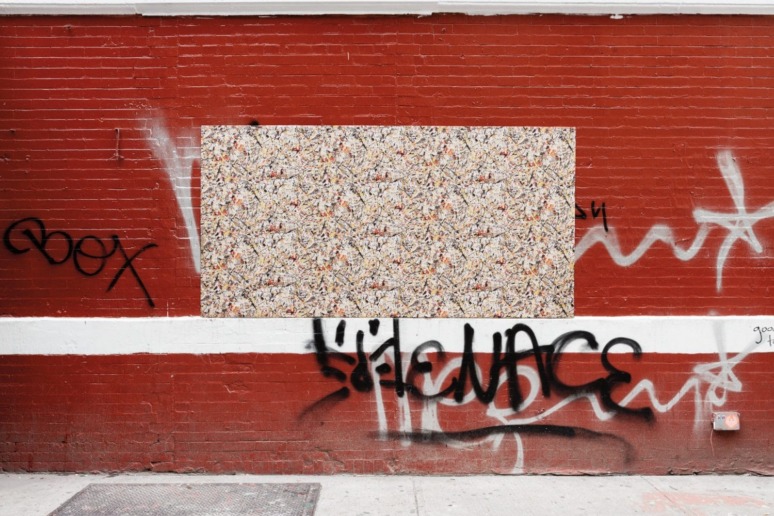 Kravet’s Spatter Graffiti design is a clear interpretation of the painter Jackson Pollock.
