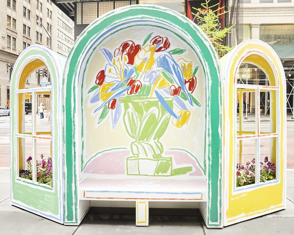 Alexandre Benjamin Navet Transforms Fifth Avenue into a Bloom