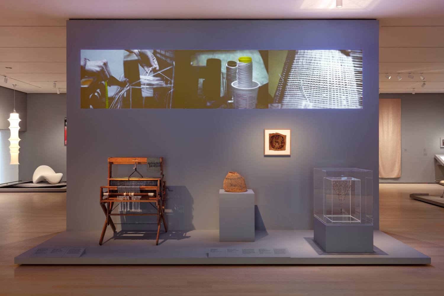Installation view of Taking a Thread for a Walk, The Museum of Modern Art, New York.