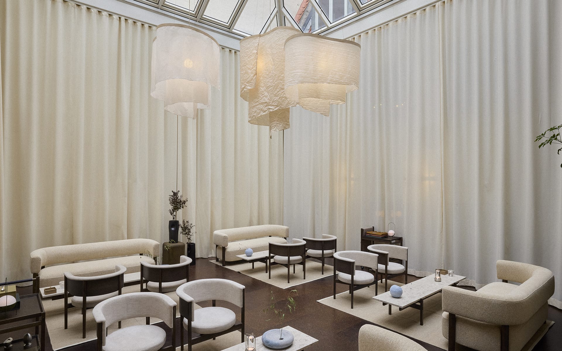 Enter the Salon by Ladies and Gentlemen Studio in Copenhagen.