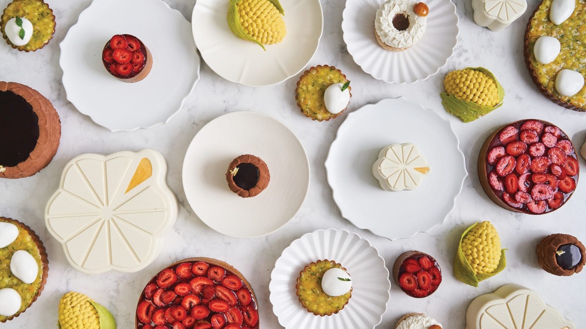 A selection of pastries by Eunji Lee from Lysée.