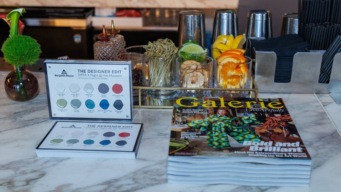 Galerie Magazine and Benjamin Moore helped sponsor the recent DIFFA Night@the Museum event in New York.