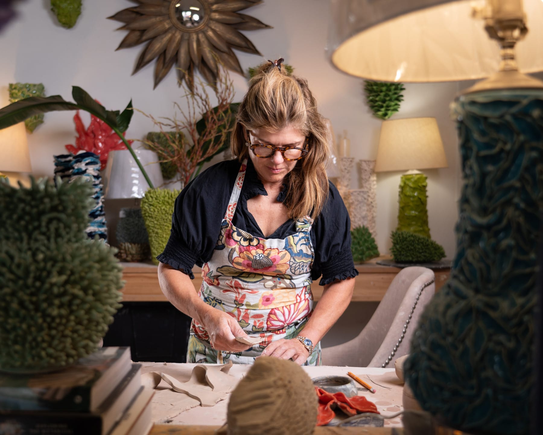 West Palm Beach ceramic artist Kass O'Brien.