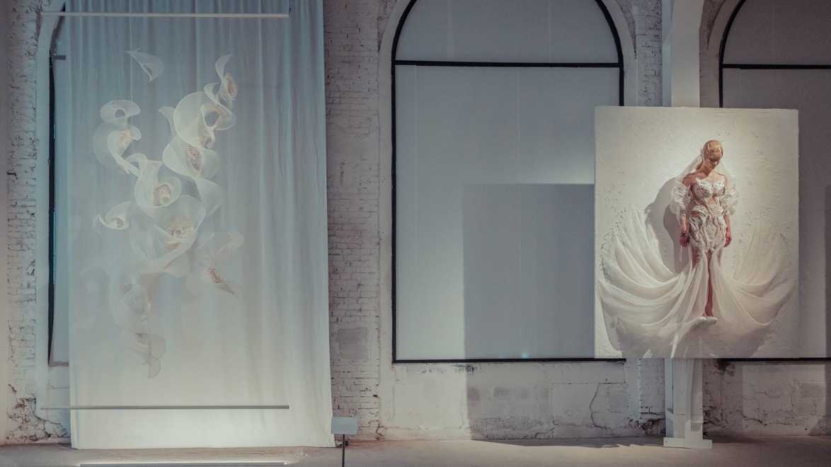 Installation view of Iris van Herpen's “Sculpting the Senses” in Paris.