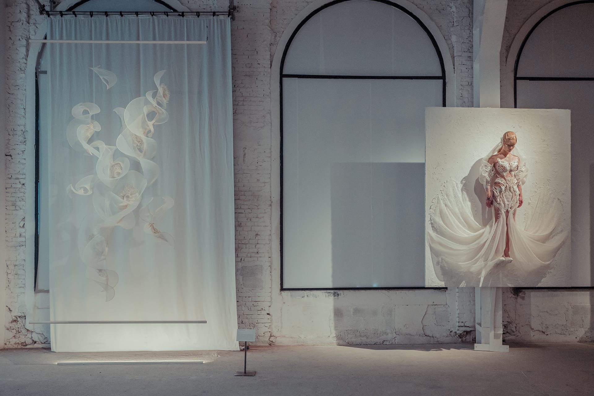 Installation view of Iris van Herpen's “Sculpting the Senses” in Paris.