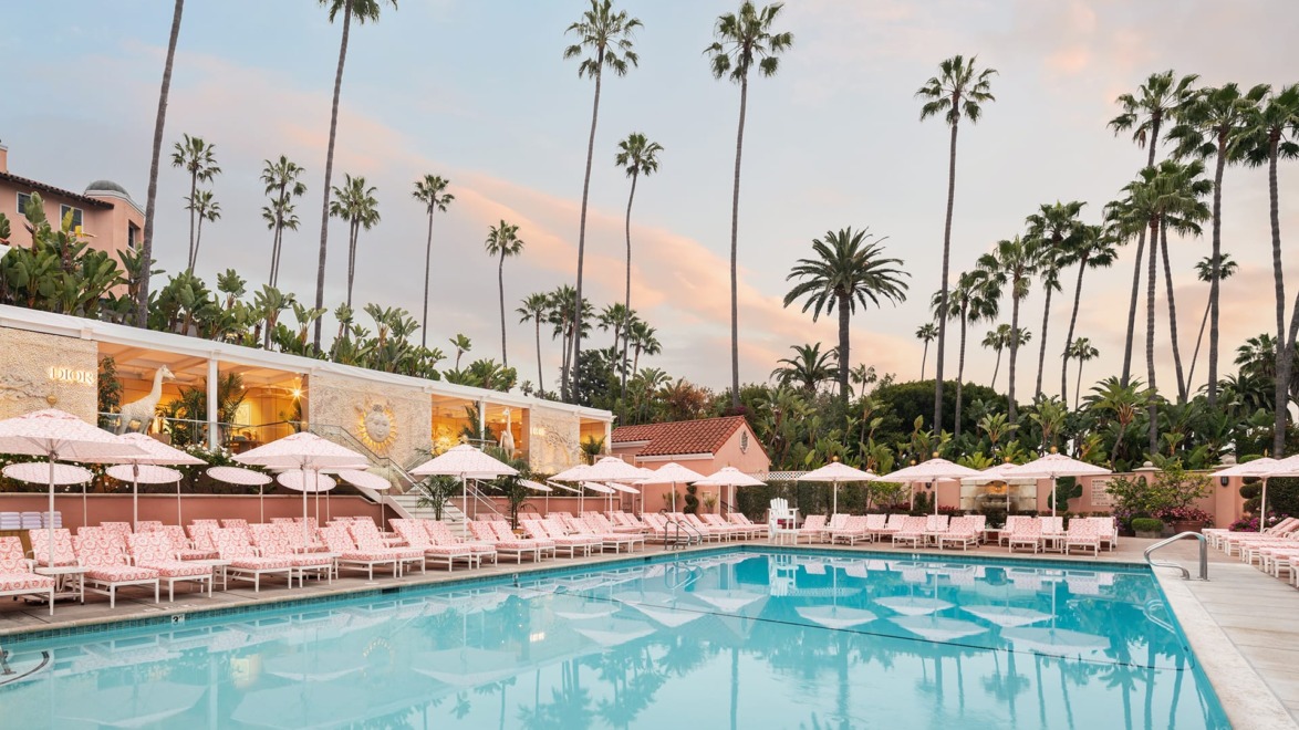 Fashion label Dioriviera's pop-up at the Beverly Hills Hotel in California.