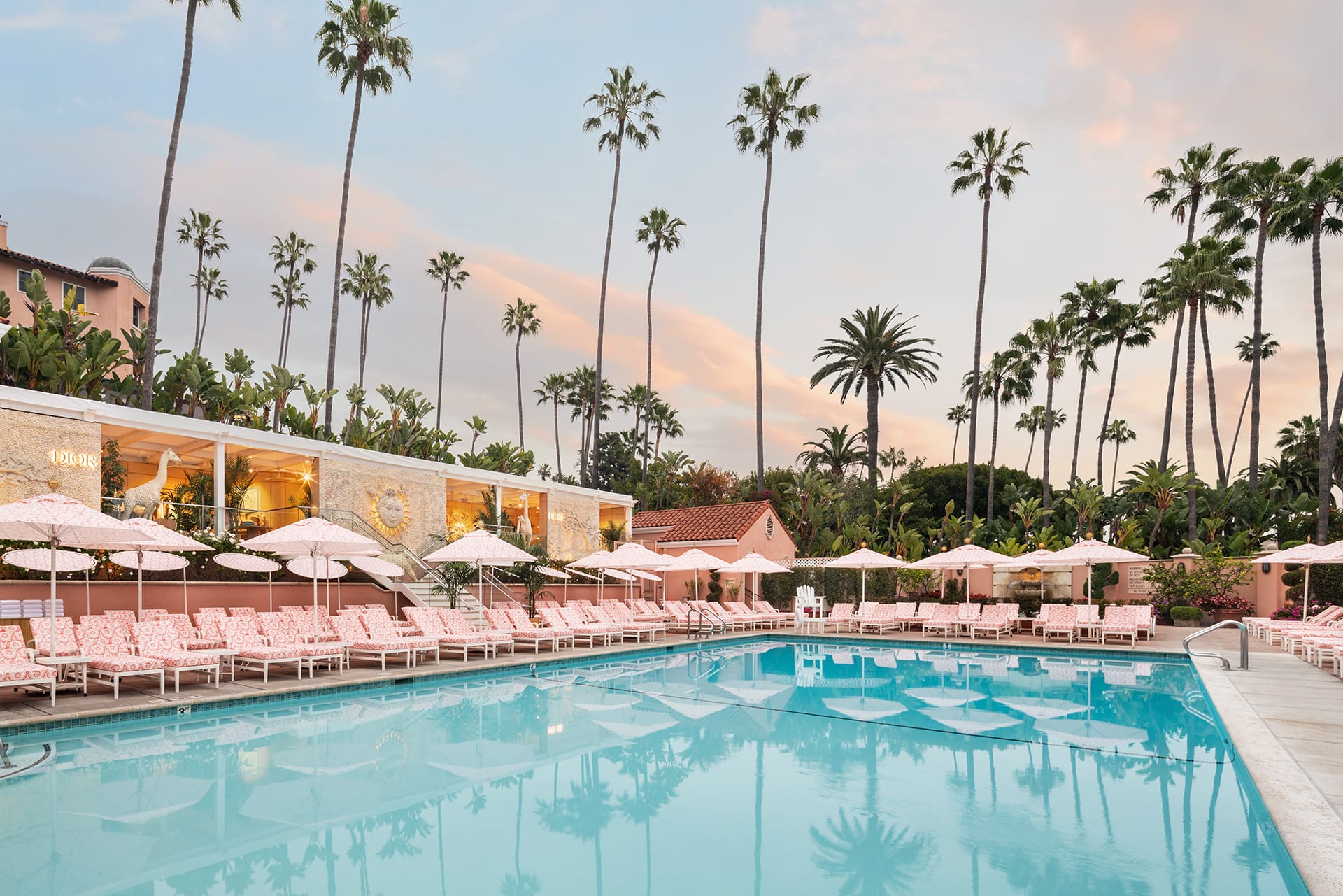 Fashion label Dioriviera's pop-up at the Beverly Hills Hotel in California.