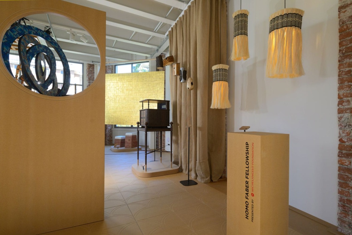 Installation view, "Today's Masters Meet Tomorrow's Talents."