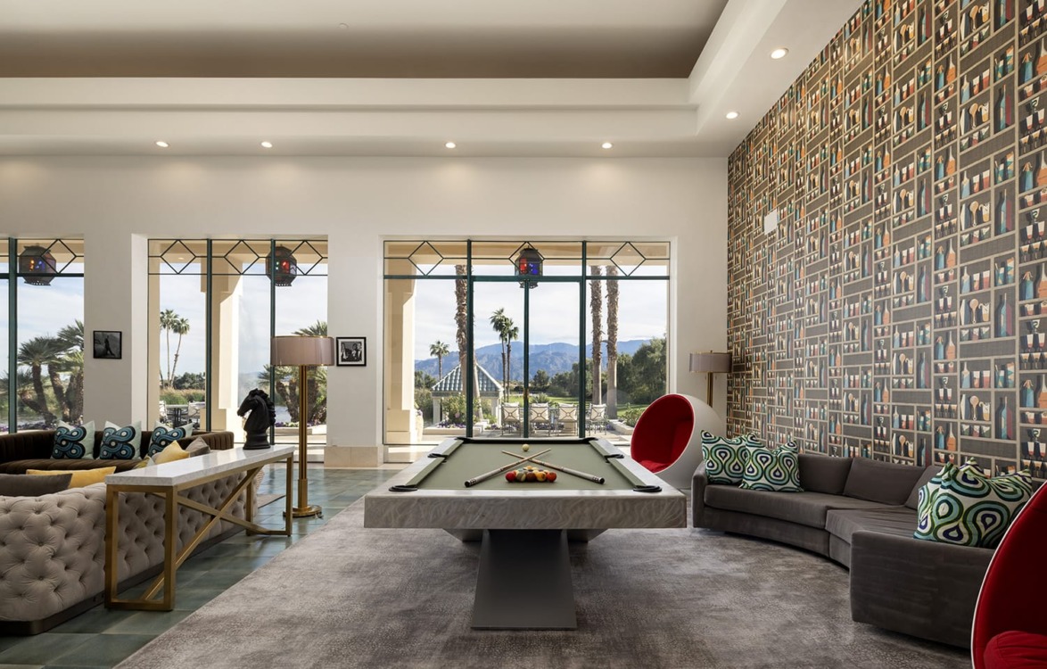 Merv Griffin estate game room