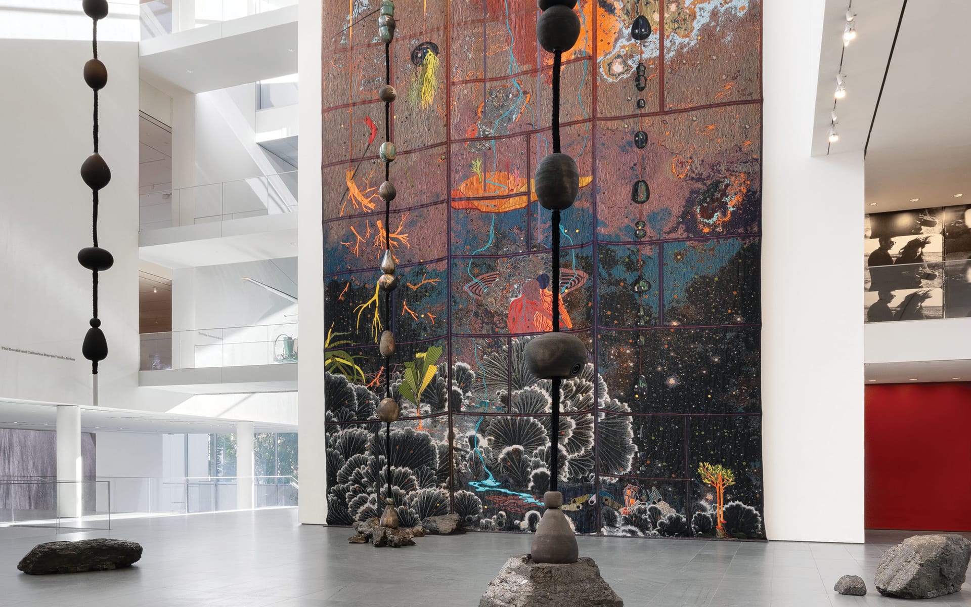 Otobong Nkanga's Candence (2024), a site-specific commission at the Museum of Modern Art in New York.