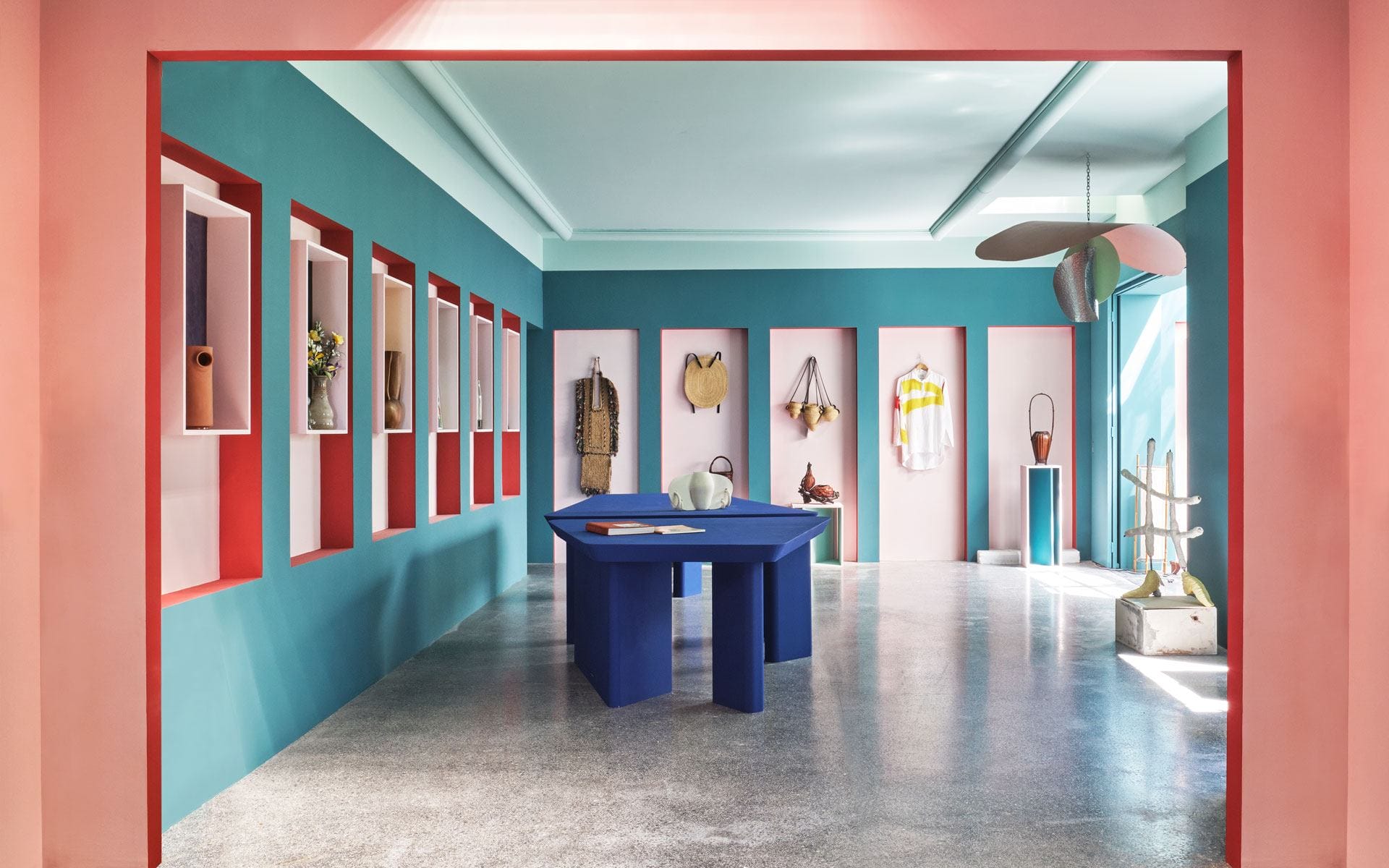 Pierre Yovanovitch designed the boutique at this year’s Design Parade Hyères festival at Villa Noailles.