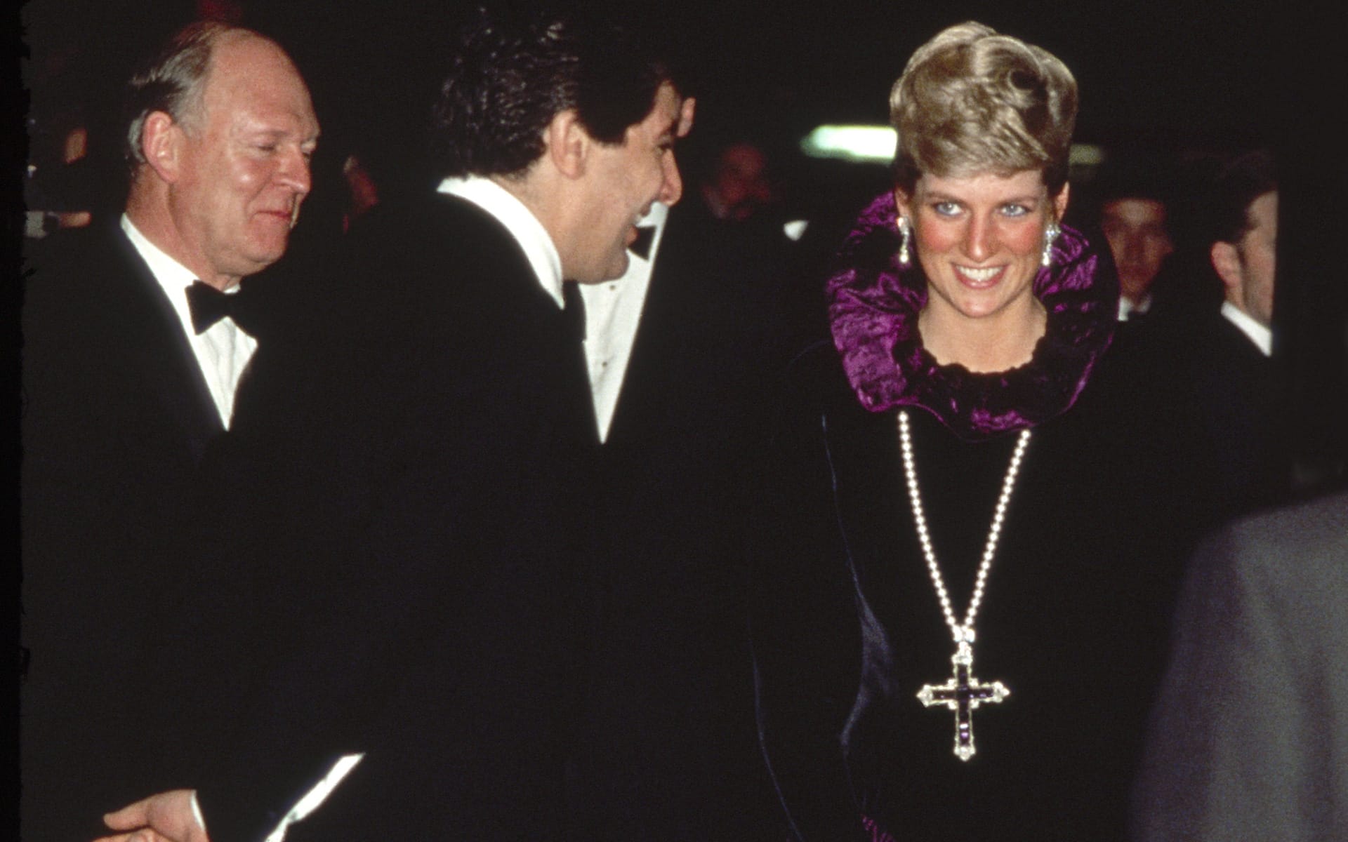 Princess Diana wearing the Attallah Cross.