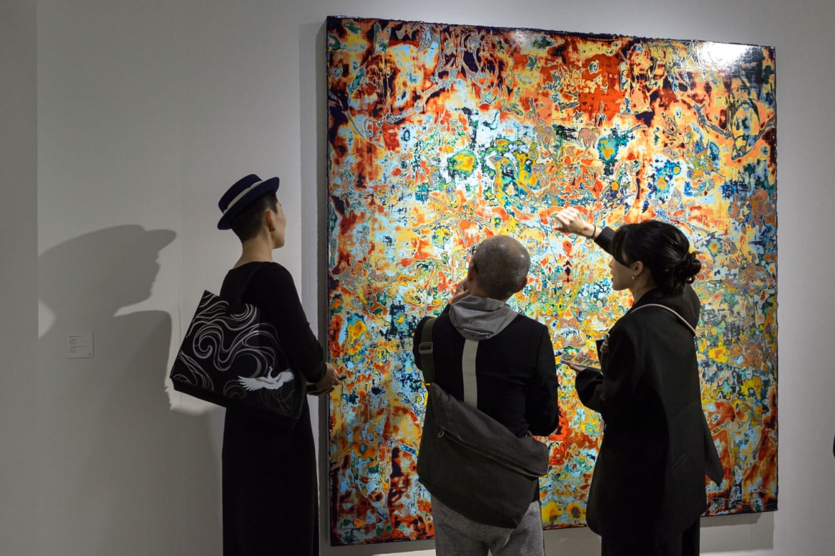 Tina Keng Gallery's booth at Art Basel.