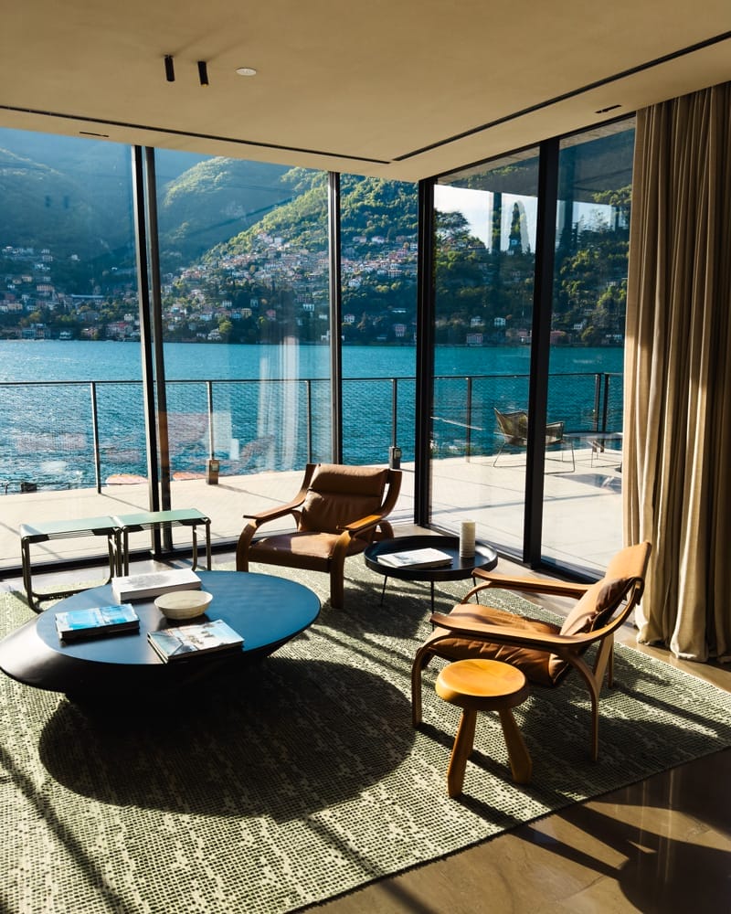 Il Sereno is filled with furniture from Italian brands including Cassina, Moroso, and B&B Italia.