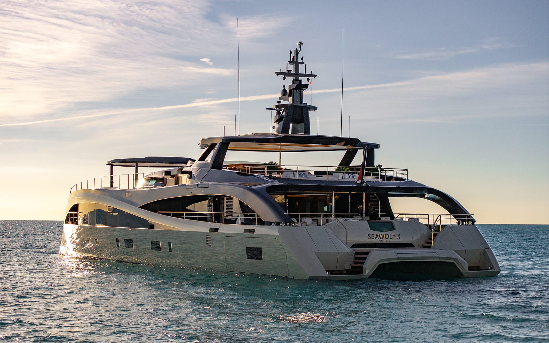 Rossinavi Seawolf X made its debut at the Monaco Yacht Show.