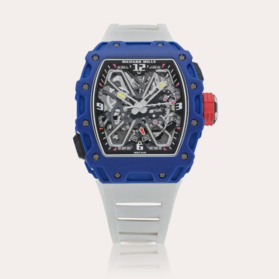 Richard Mille 35-03 ‘Baby Nadal’ from Sotheby's December 10 auction "The GOAT Collection: Watches and Treasures from Tom Brady.”