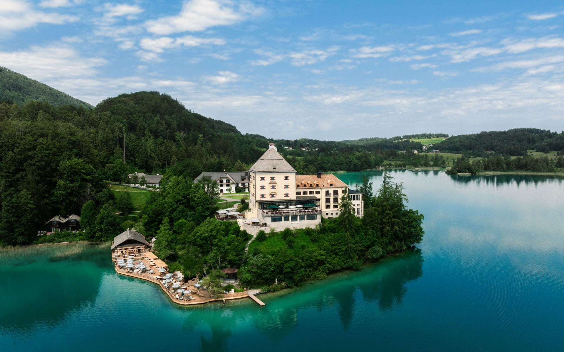 Rosewood Schloss Fuschl is on the list of beautiful lake resorts.